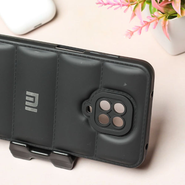 Black Puffon silicone case for Redmi Note 9 Pro