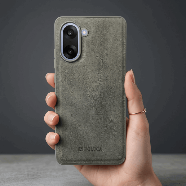 Grey Standard Leather Case for Oneplus Nord Ce 5