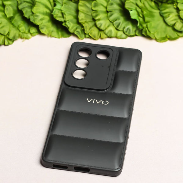 Black Puffon silicone case for Vivo V27 5G