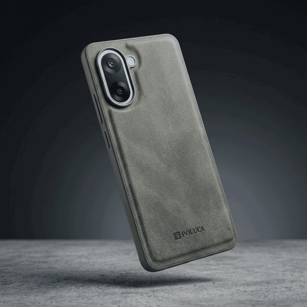 Grey Standard Leather Case for Oneplus Nord Ce 5