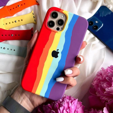 Rainbow Silicone Case for Apple iphone 11 pro