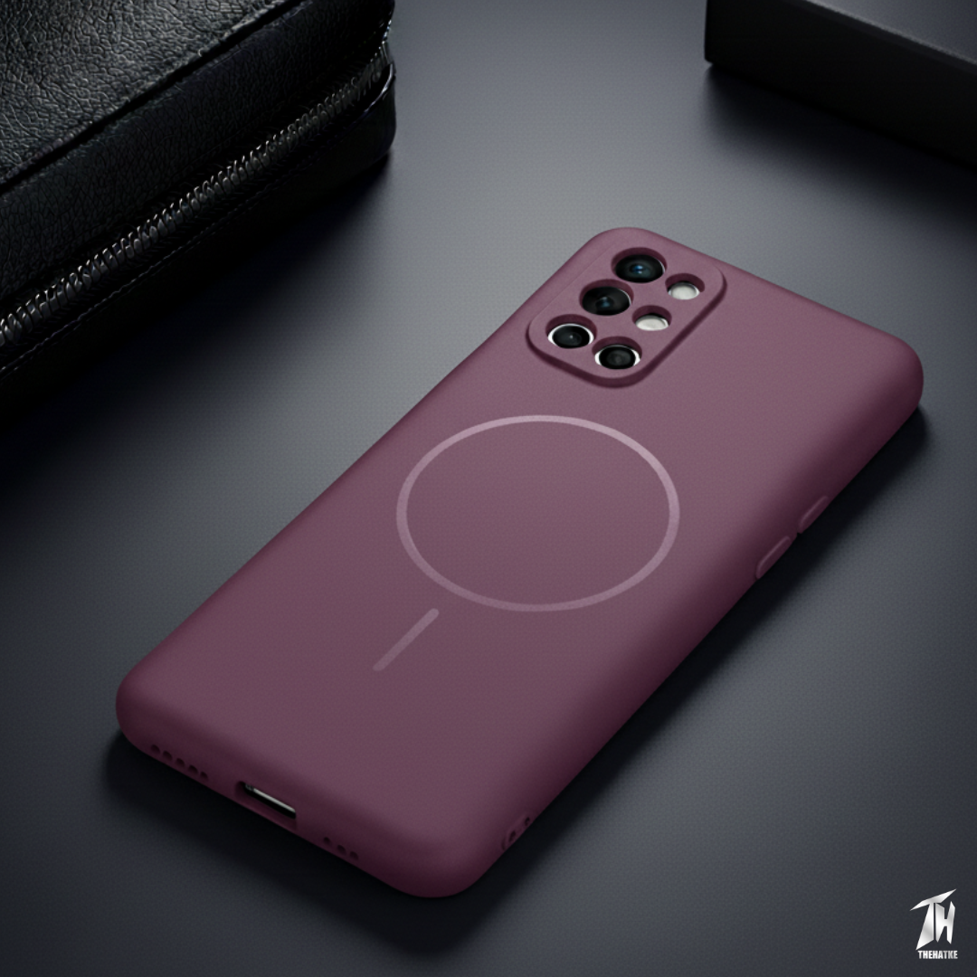 CAVEN Dark Pink Silicone case for Oneplus 8T