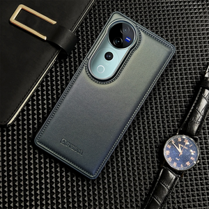 Prime Leather Black Leather Case for Vivo V40 Pro
