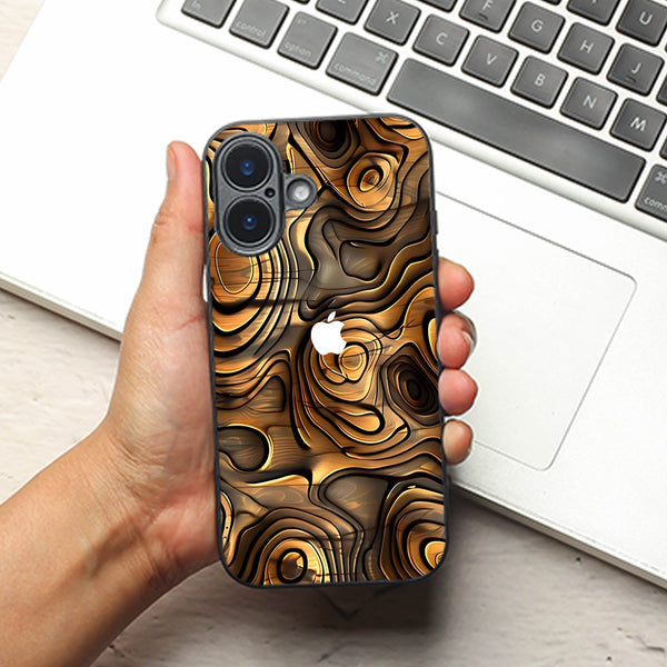 Rust Mirage metal back case for Apple Iphone 16