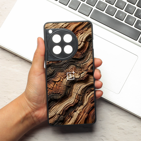 Wood Waves metal back case for OnePlus 12R