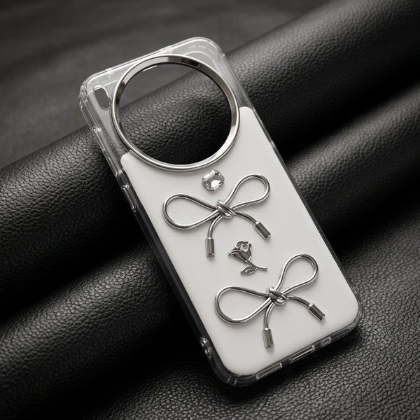 Diamond Ribbon Silicone Hard Case for Vivo X300