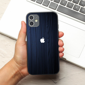 Ink Wood metal back case for Apple Iphone 12