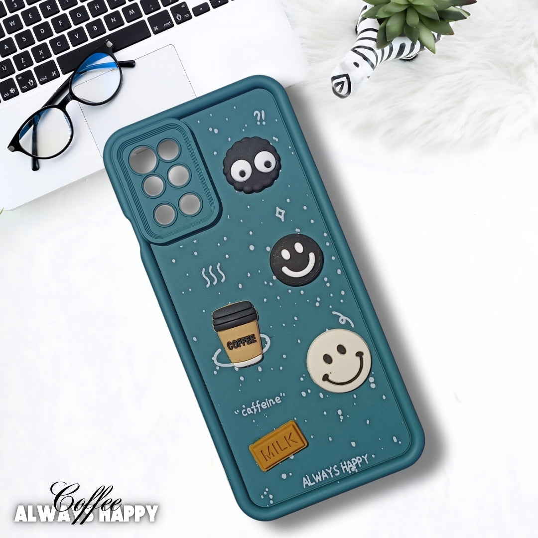 Green COFFEE (ALWAYS HAPPY) Silicone case for Oneplus 8T