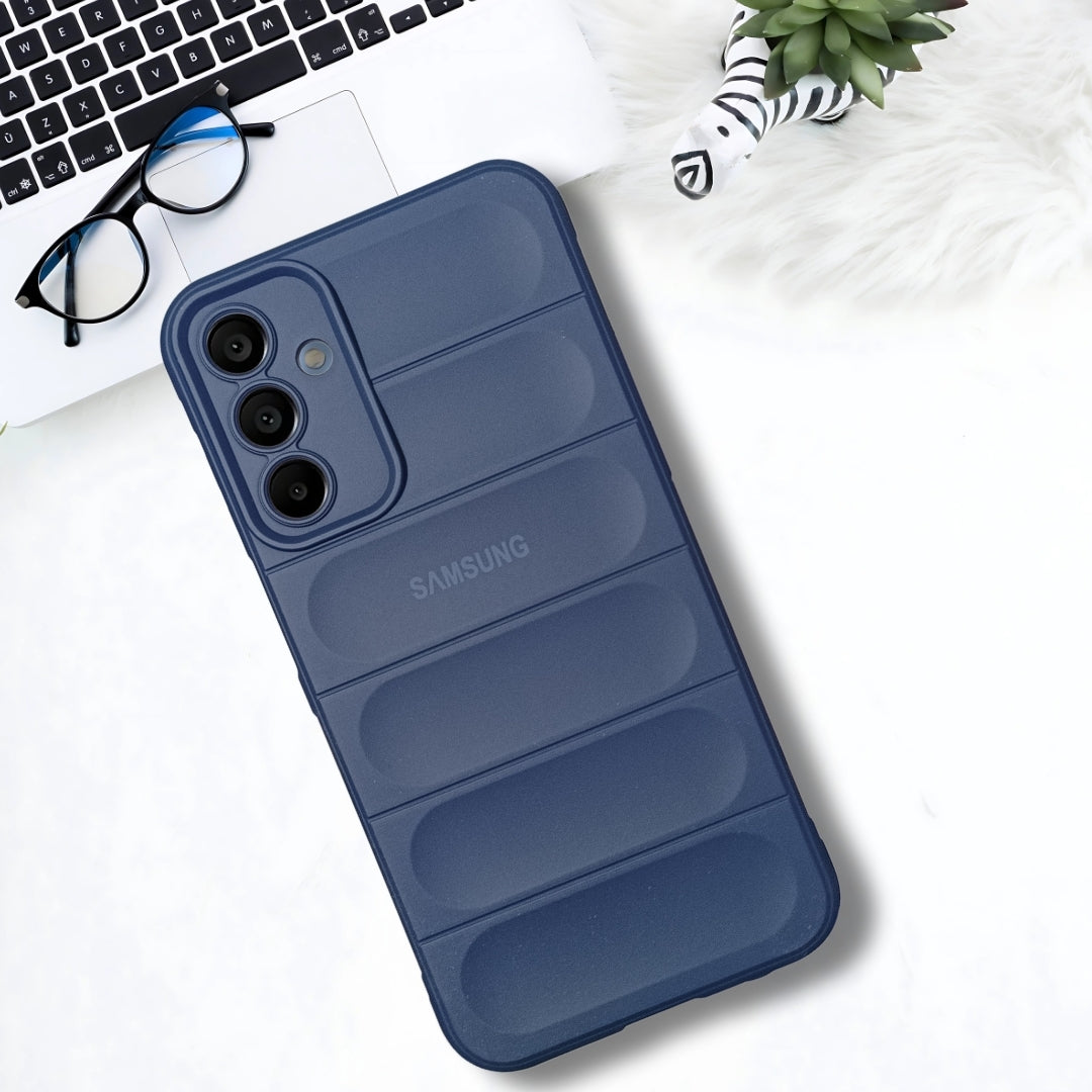 Dark Blue Wave Case for Samsung A15