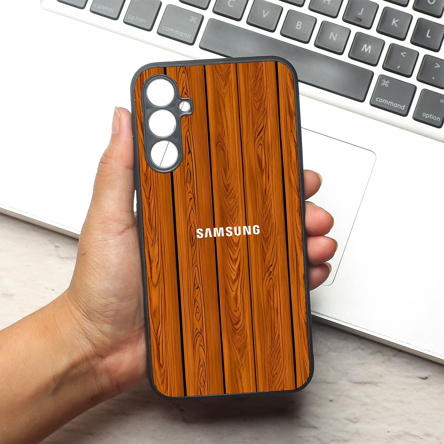 WoodCraft Touch metal back case for Samsung A34