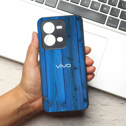 Indigo Planks metal back case for Vivo V25