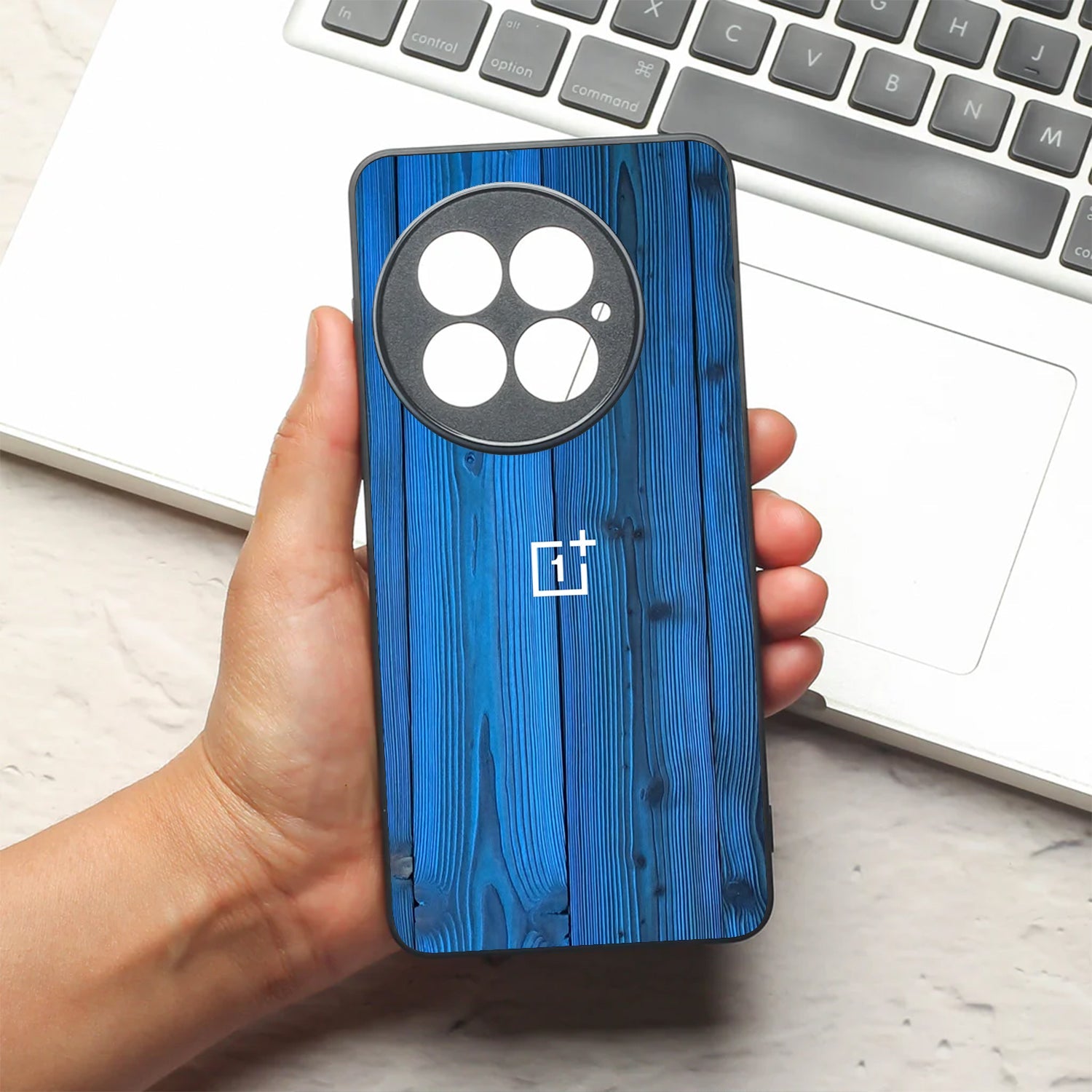 Indigo Planks metal back case for Oneplus 13R