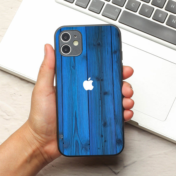 Indigo Planks metal back case for Apple Iphone 12