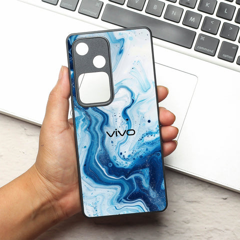 Neptune Swirl metal back case for Vivo V30