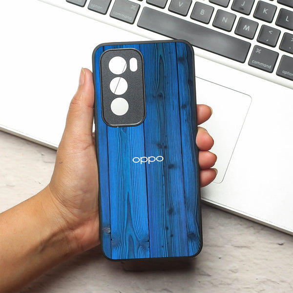 Indigo Planks metal back case for Oppo Reno 12