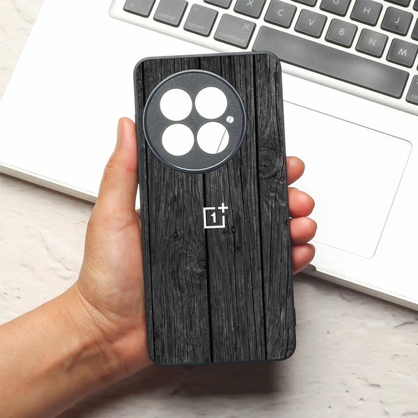 Dark Wood metal back case for Oneplus 13R