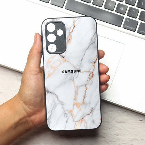 Copper Luxe Marble metal back case for Samsung A15