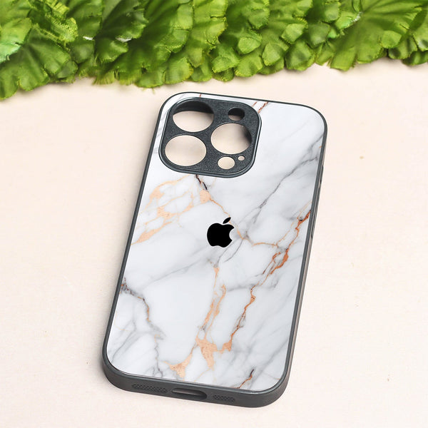Copper Luxe Marble metal back case for Apple Iphone 12 Pro