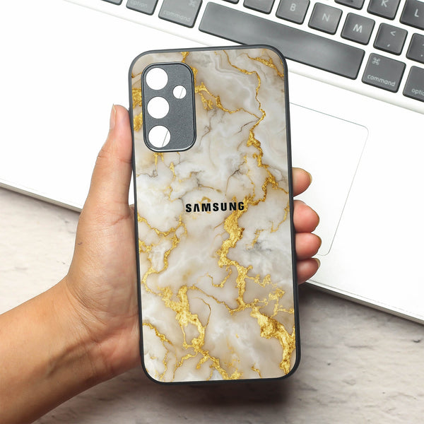 Gold Vein Glory metal back case for Samsung A14