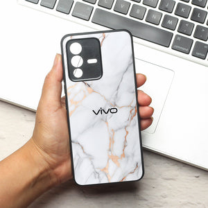 Copper Luxe Marble metal back case for Vivo V23