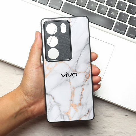 Copper Luxe Marble metal back case for Vivo V29