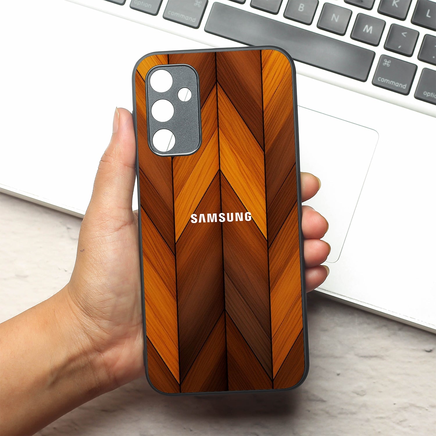 V-Wood Luxe metal back case for Samsung A14