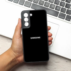 Black metal back case for Samsung S21 FE