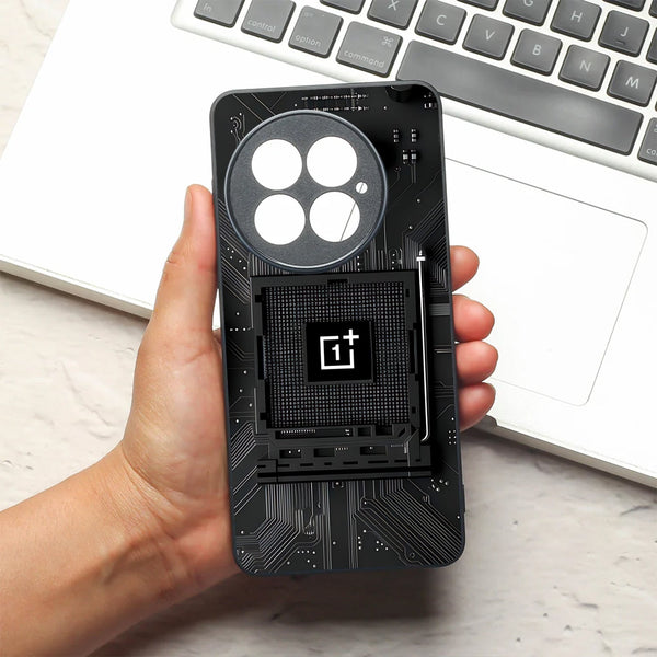 Microchip metal back case for Oneplus 13R