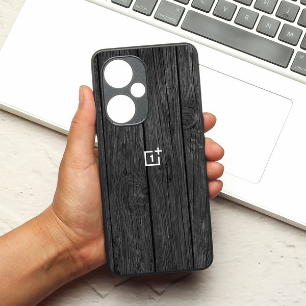 Dark Wood metal back case for Oneplus Nord CE 3 Lite
