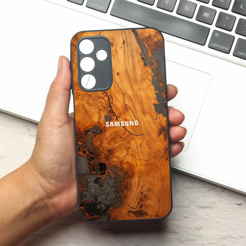 Lava Oak metal back case for Samsung A15