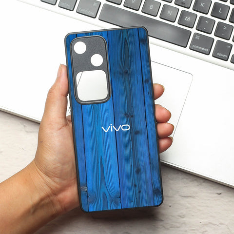 Indigo Planks metal back case for Vivo V30