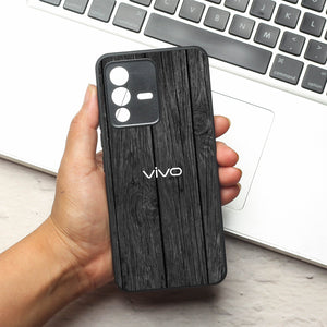 Dark Wood metal back case for Vivo V23