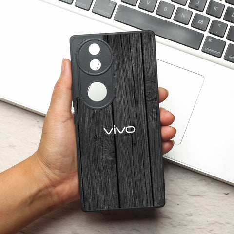Dark Wood metal back case for Vivo V50