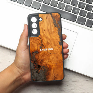 Lava Oak metal back case for Samsung S21 FE