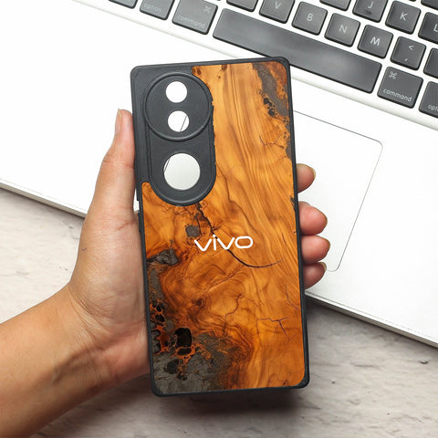 Lava Oak metal back case for Vivo V50
