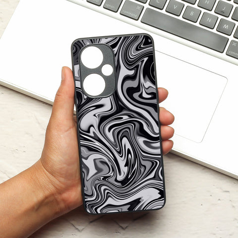 Blackout Marble metal back case for Oneplus Nord CE 3 Lite