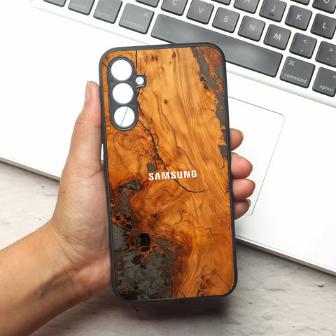 Lava Oak metal back case for Samsung A34