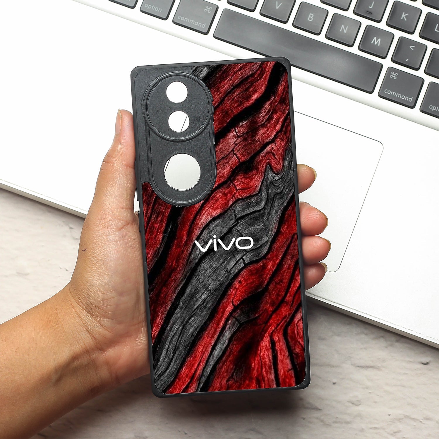 Volcano Core metal back case for Vivo V50