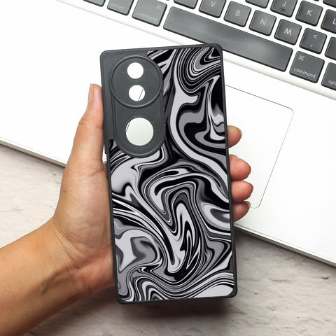Blackout Marble metal back case for Vivo V50