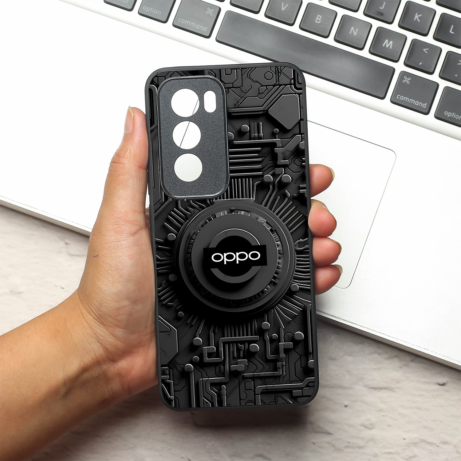Core Reactor metal back case for Oppo Reno 12