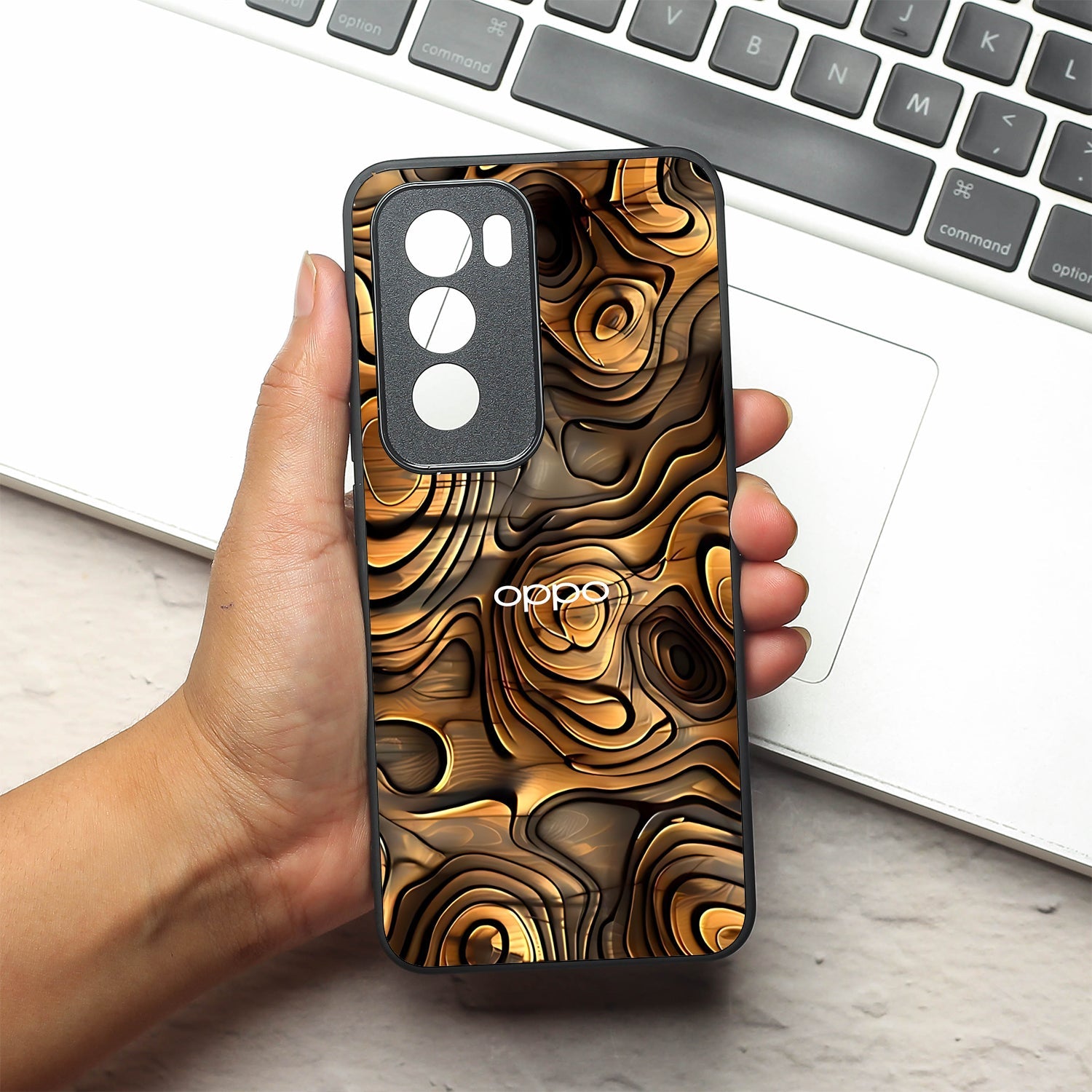 Rust Mirage metal back case for Oppo Reno 12