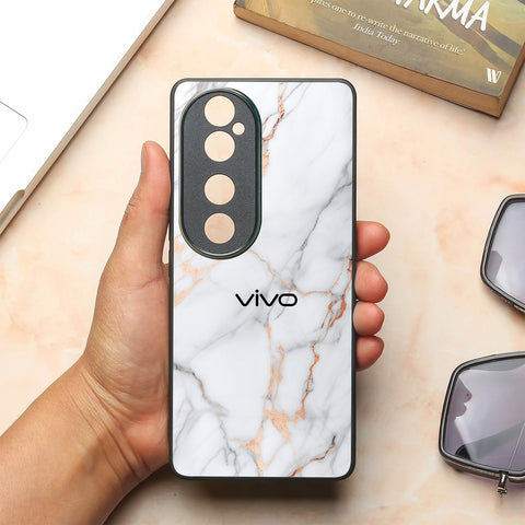 Copper Luxe Marble metal back case for Vivo V40