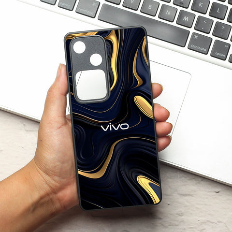 Noir Gold metal back case for Vivo V30