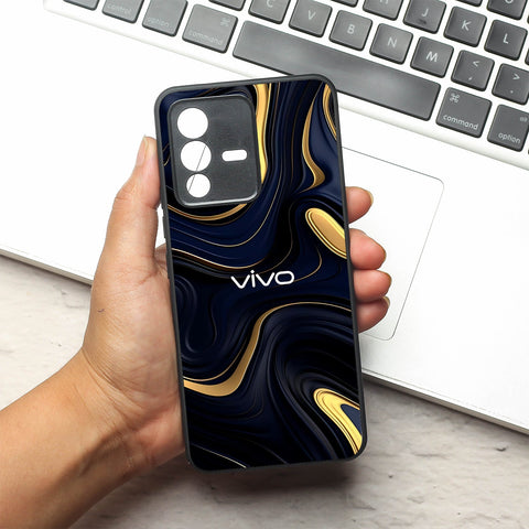 Noir Gold metal back case for Vivo V23