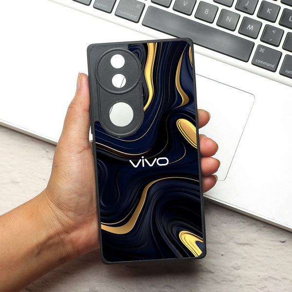 Noir Gold metal back case for Vivo V50
