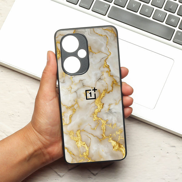 Gold Vein Glory metal back case for Oneplus Nord CE 3 Lite