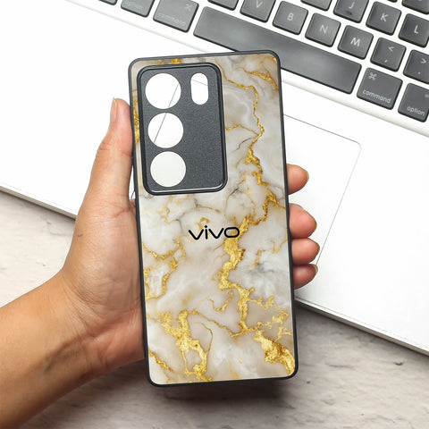 Gold Vein Glory metal back case for Vivo V29