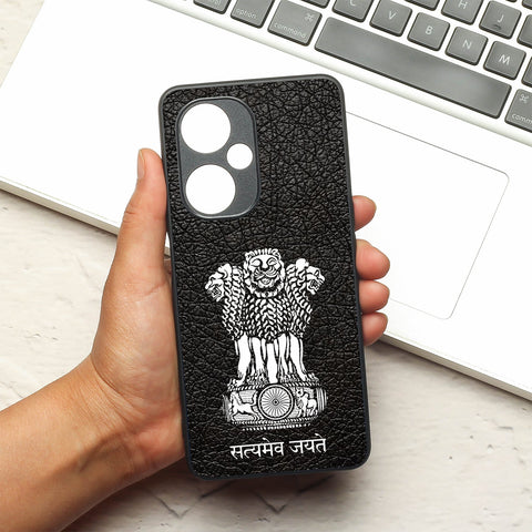 Black Satyamev Jayate metal back case for Oneplus Nord CE 3 Lite