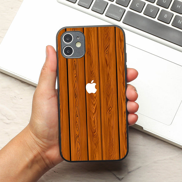 WoodCraft Touch metal back case for Apple Iphone 12