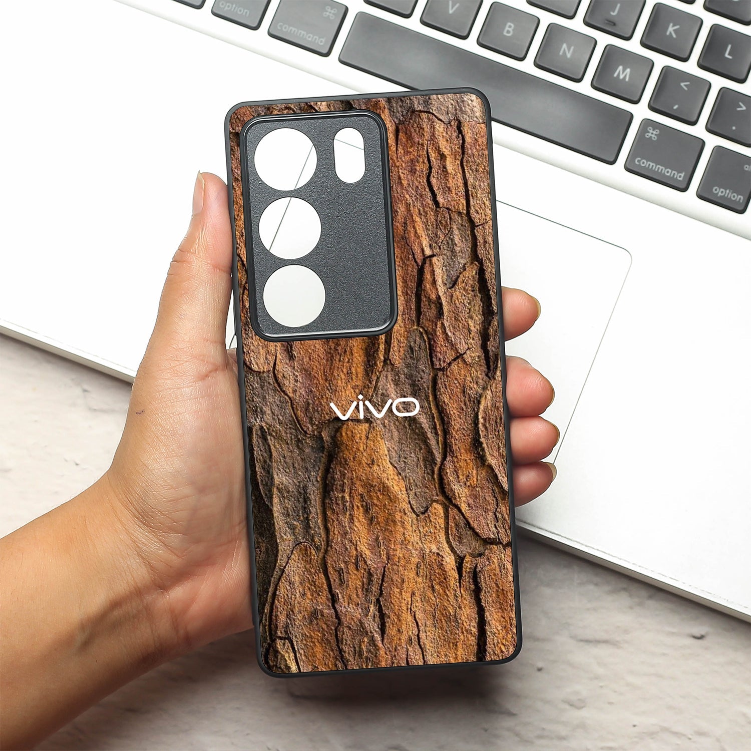 Wavy Grain metal back case for Vivo V29